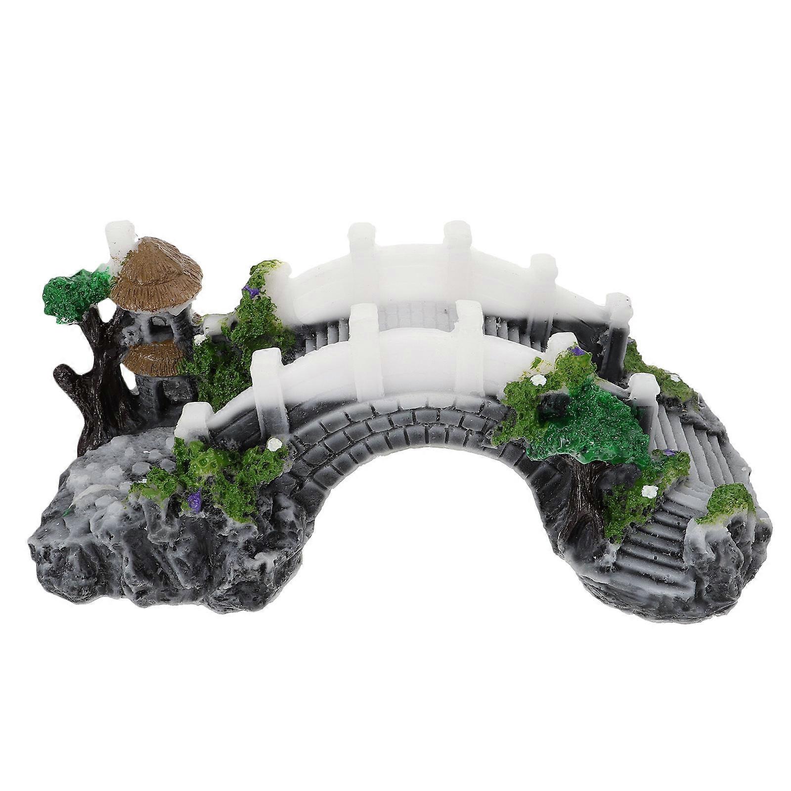 Turtle Arch Bridge Resin Platform for 2Pcs Reptile Climbing and Resting