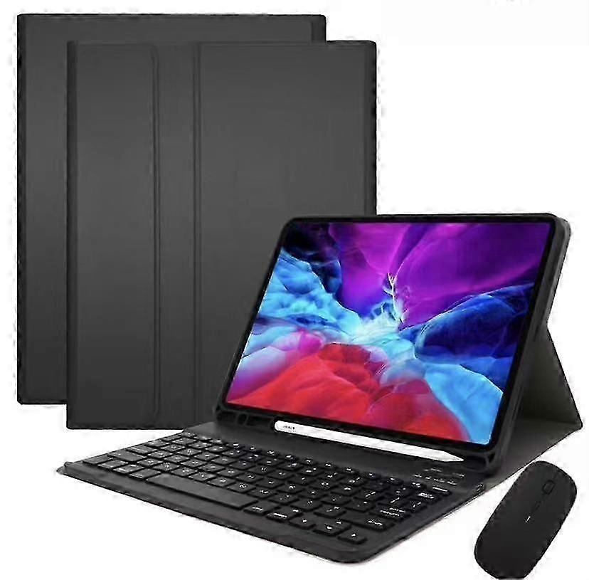 Detachable Magnetic Bluetooth Keyboard Tablet Case with Mouse