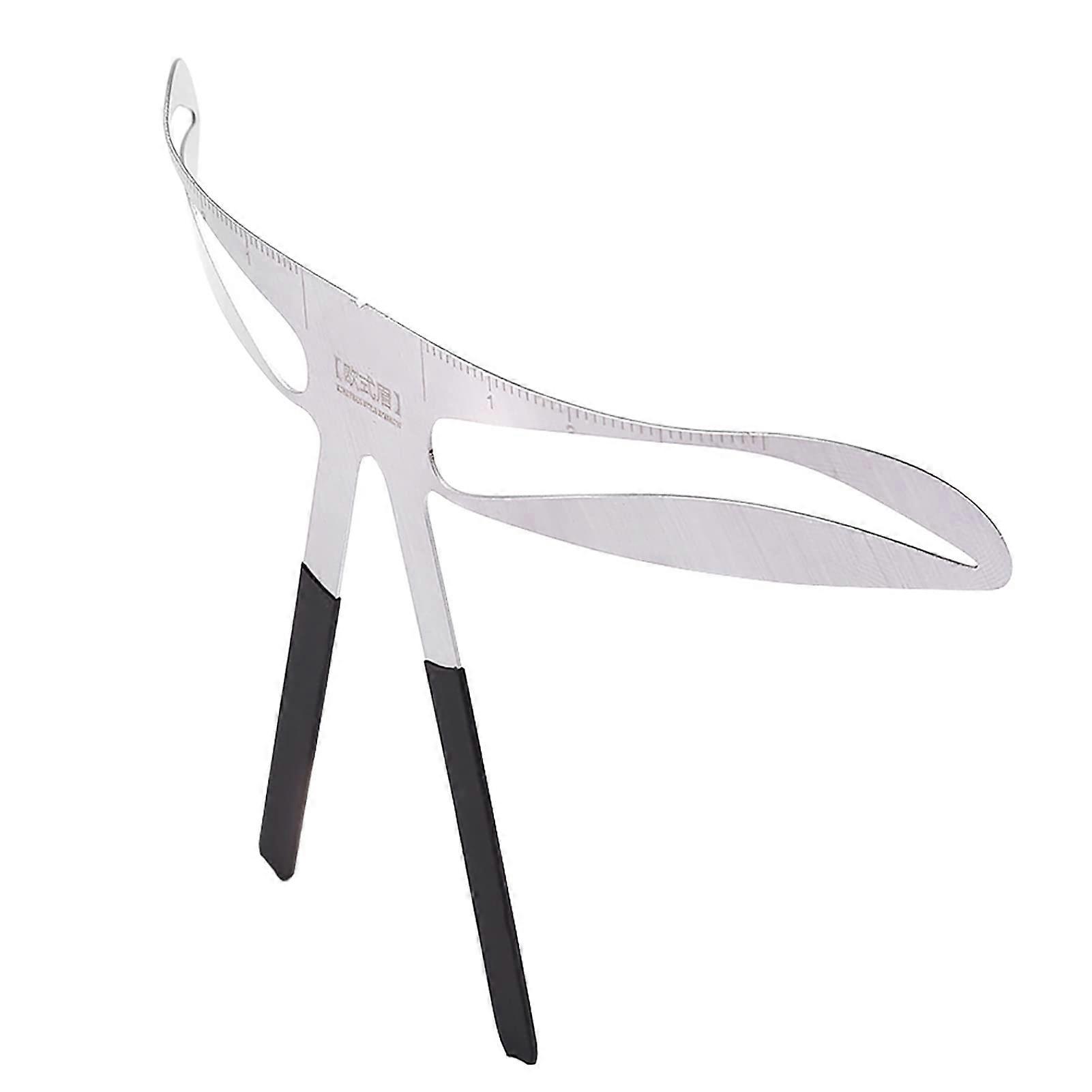 Eyebrow Ruler with Reusable Stencil for Microblading, 3Point Symmetry, 4 Brow Styles