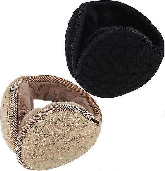 Foldable earmuffs, fleece outdoor earmuffs