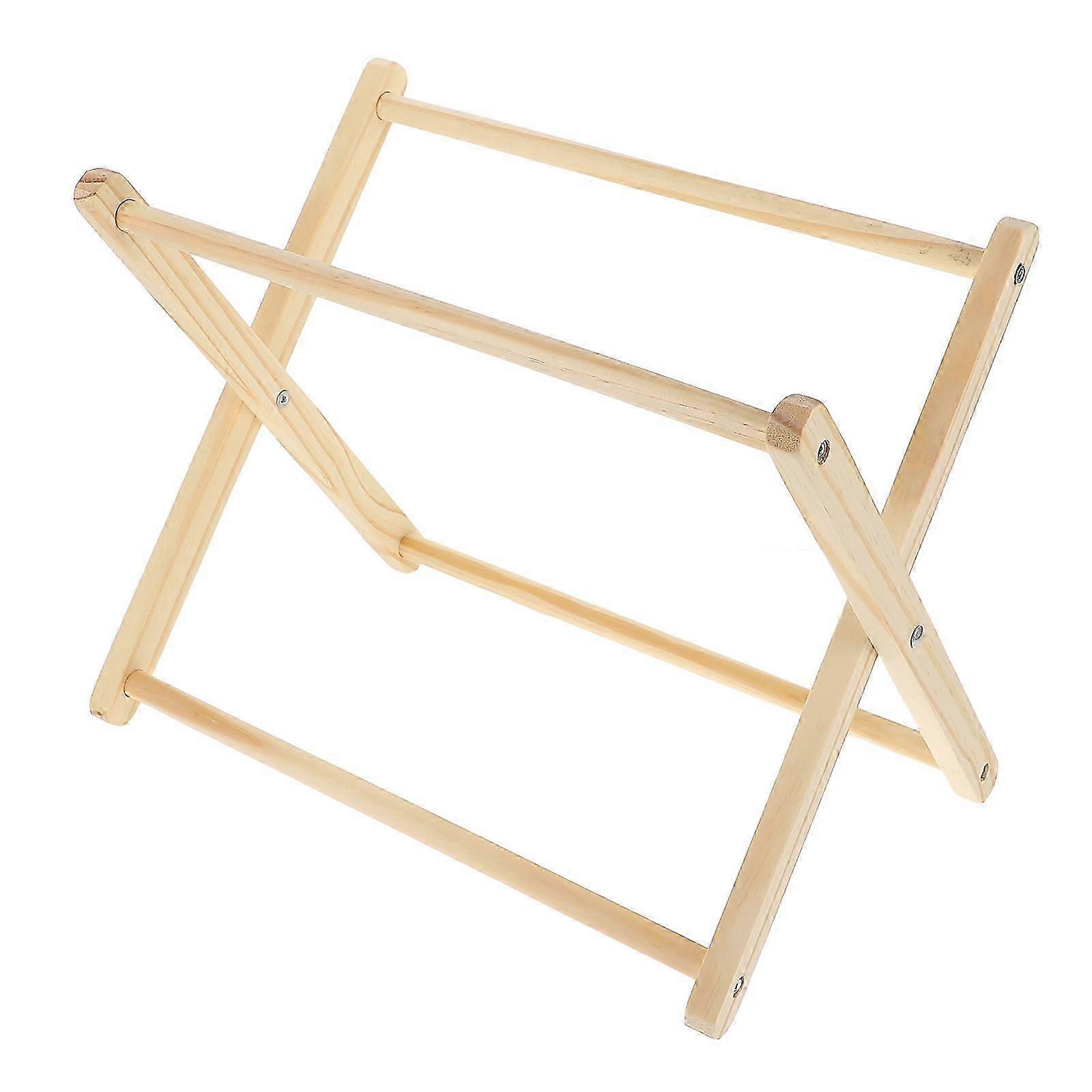 3Sets Macrame Magazine Rack for Storage Use Light Brown Display Holder