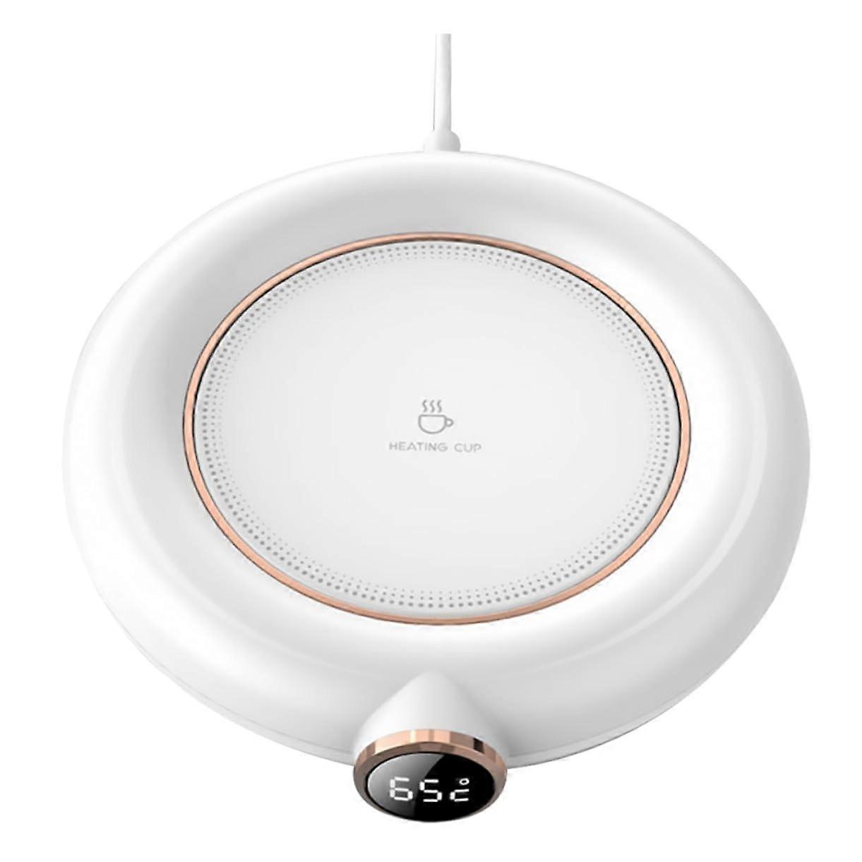 USB Coffee Mug Warmer with Temperature Control, Compact USB Powered Drink Heating Pad for Desk