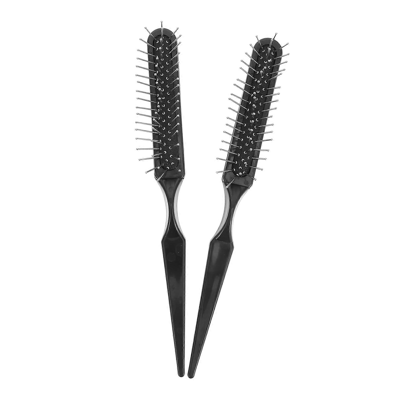 2pcs Rat Tail Comb and Teasing Brush for Precise Sectioning, Volume Boost, Wig and Hair Styling
