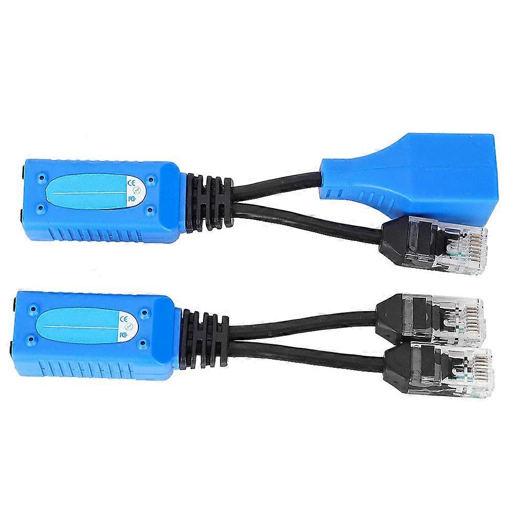 2pcs Passive POE Splitter Combiner Cable Kit for NonPOE Devices and IP Security Cameras