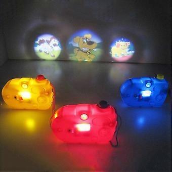 Divertido desenho animado luz projeção câmera brinquedo bebê crianças cognição brinquedos educativos