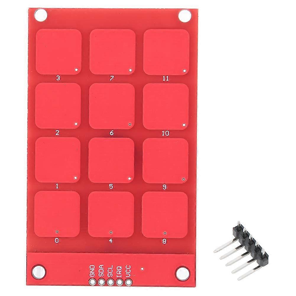 I2C Capacitive Touch Keypad 12Button MPR121 Touch Sensor for Arduino Easy Mounting
