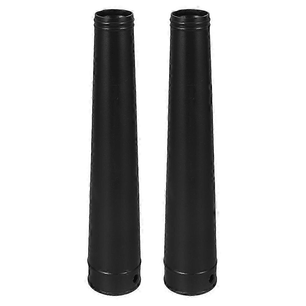 Air Blower Replacement Tube for Blower Use 2Pcs Black Plastic Nozzle Accessory
