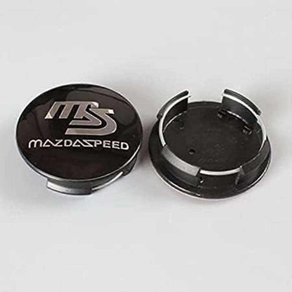 4 Pcs 56mm Wheel Center Caps for Mazda, Hubcaps for MazdaSpeed, Secure Snap Fit and Corrosion Resistant