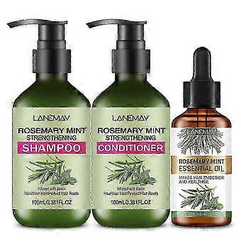 Rosemary Mint Set for Hair Growth,Hair Strengthening Serum for Dry Damaged Hair,Hair Loss Treatment & Thickens Hair,Scalp Care Promotes Hair Thickness