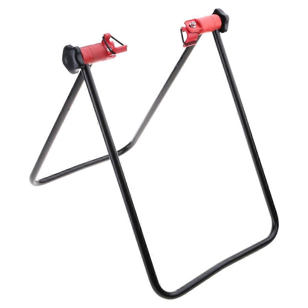 Bike  Stand with Stable Triangle Support, Foldable SpaceSaving Design for Bicycle Maintenance