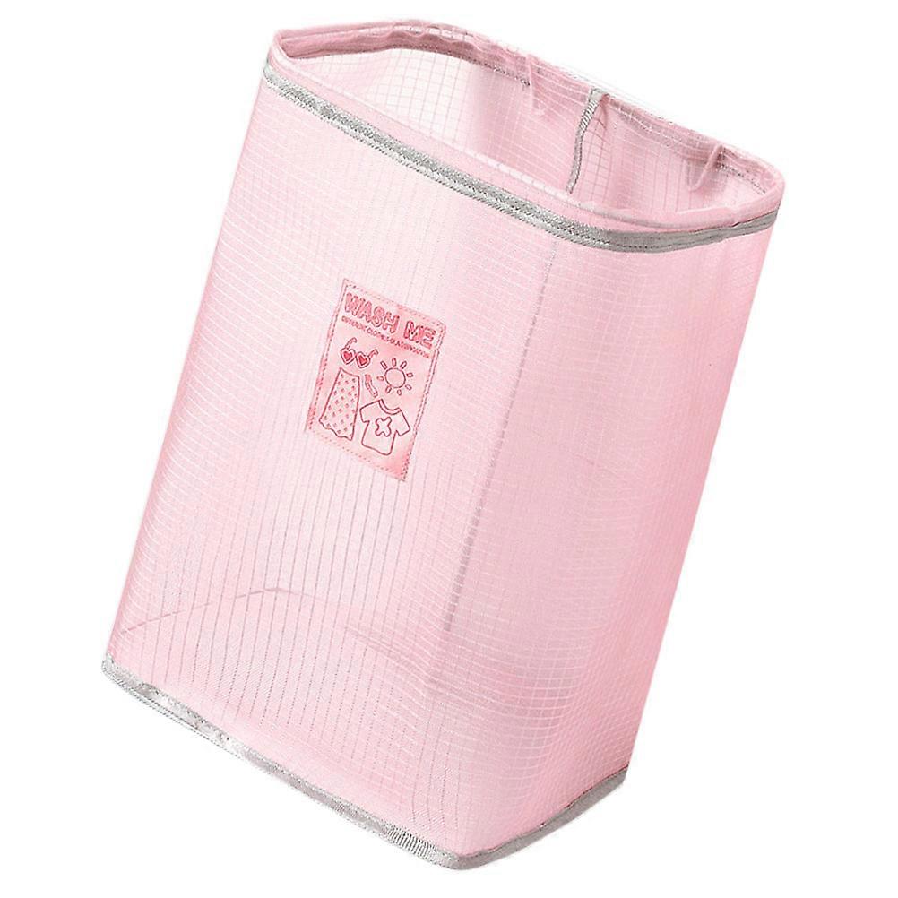 Foldable Clothes Basket Wall Mounted for Storage 1Pcs Laundry Container Pink