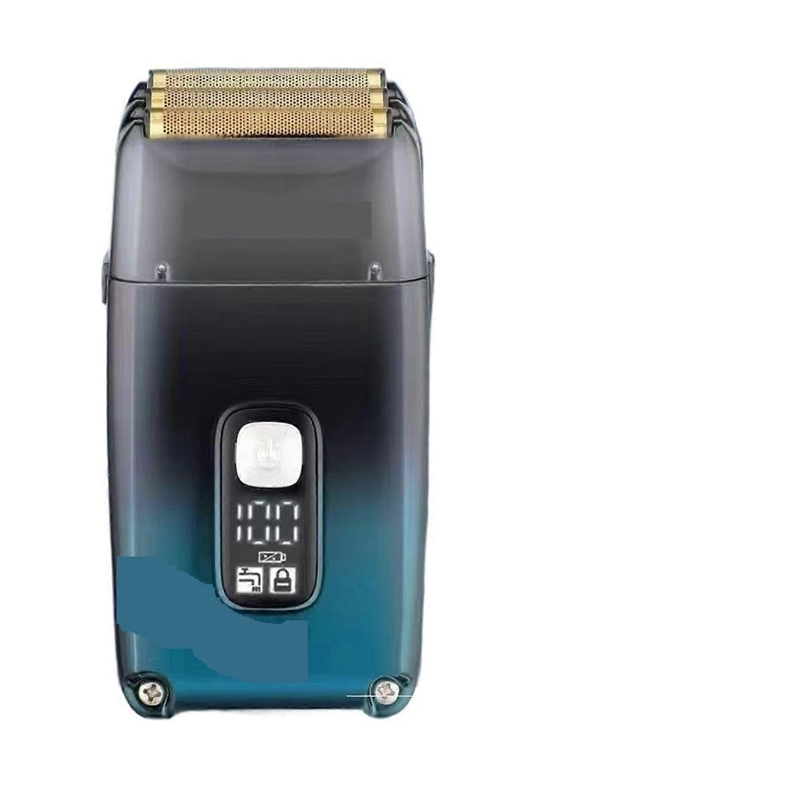 Electric Shaver Gradient Blue Waterproof TypeC Fast Charging Floating Blade for Men