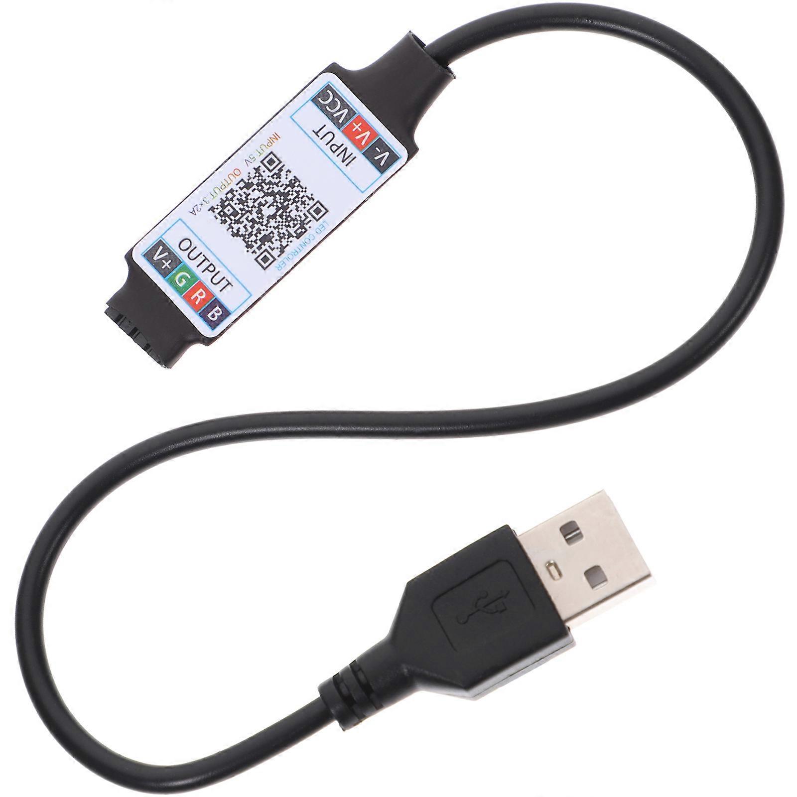 LED Controller USB Powered for Rgb Rope Light 3Pcs with App Control Black Lighting
