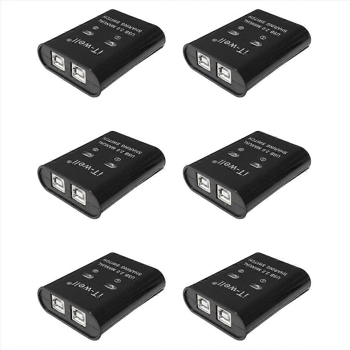 USB Printer Sharing Device, 2 in 1 Out Printer Sharing Device, 2-Port Manual Kvm Switching Splitter