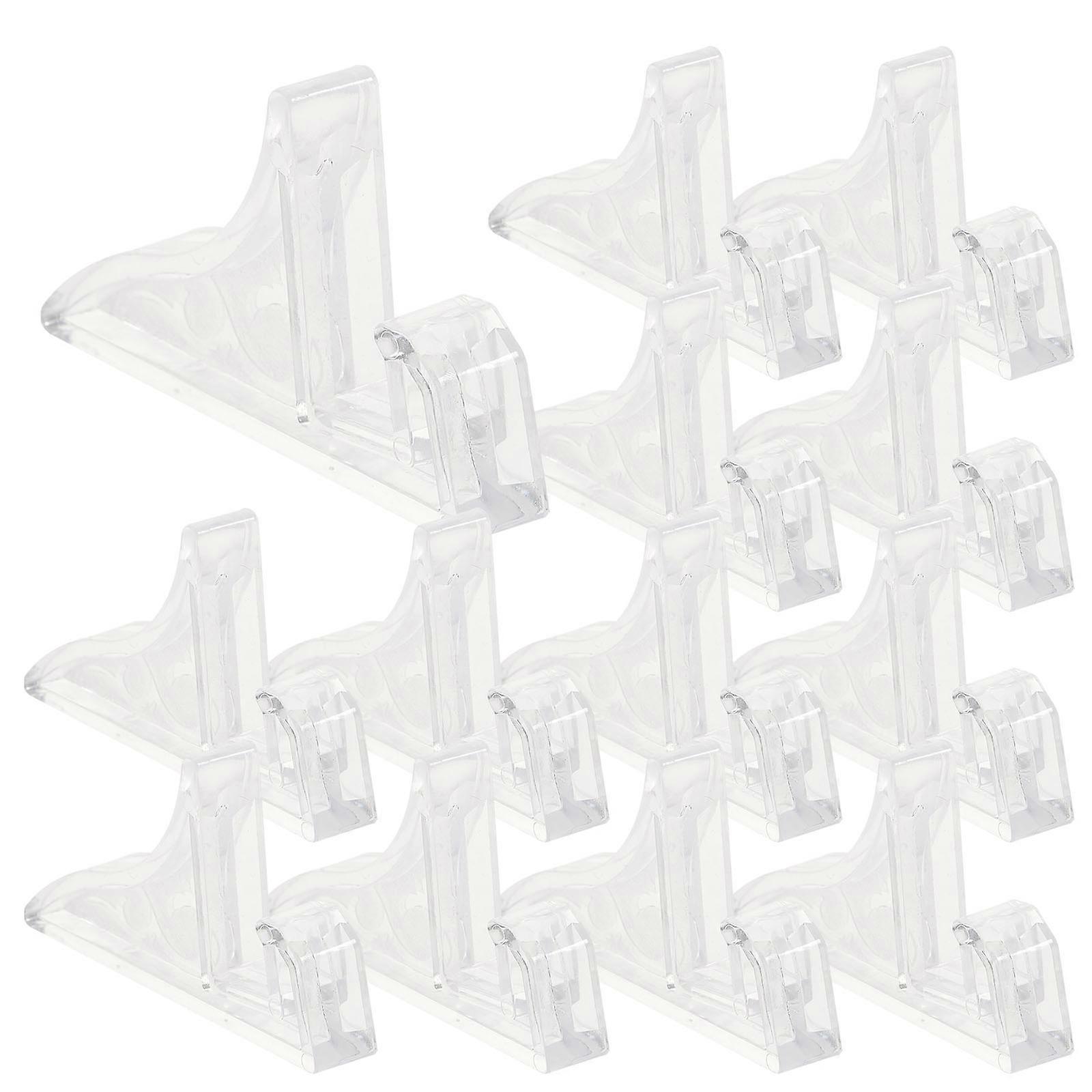 Transparent Plastic Photo for Display 16Pcs Multi Functional Stand