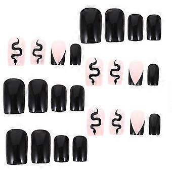 Drücken Sie auf die Nägel, abnehmbare Nägel für Damen zur Dekoration, 1 Set, Maniküre-Zubehör