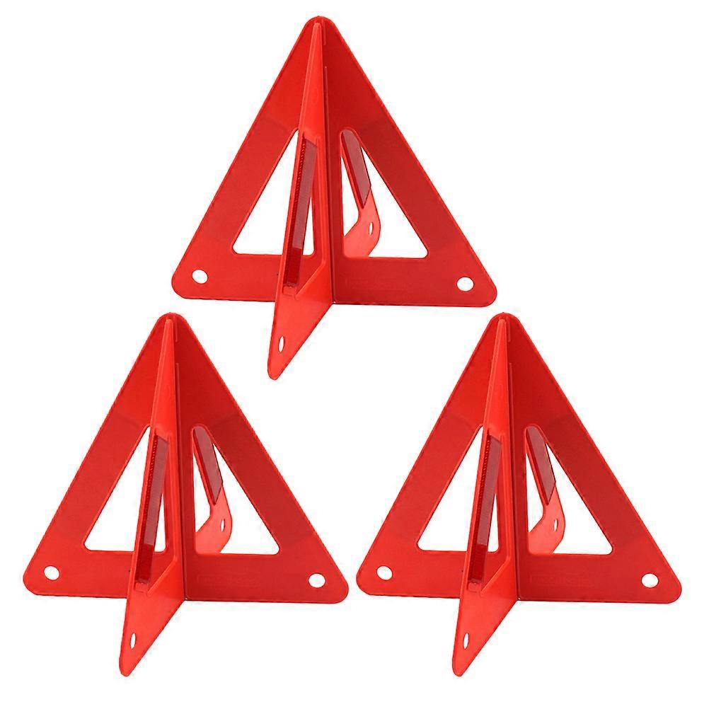 Car Safety Warning Triangle 3Pcs for Emergency and Road Use