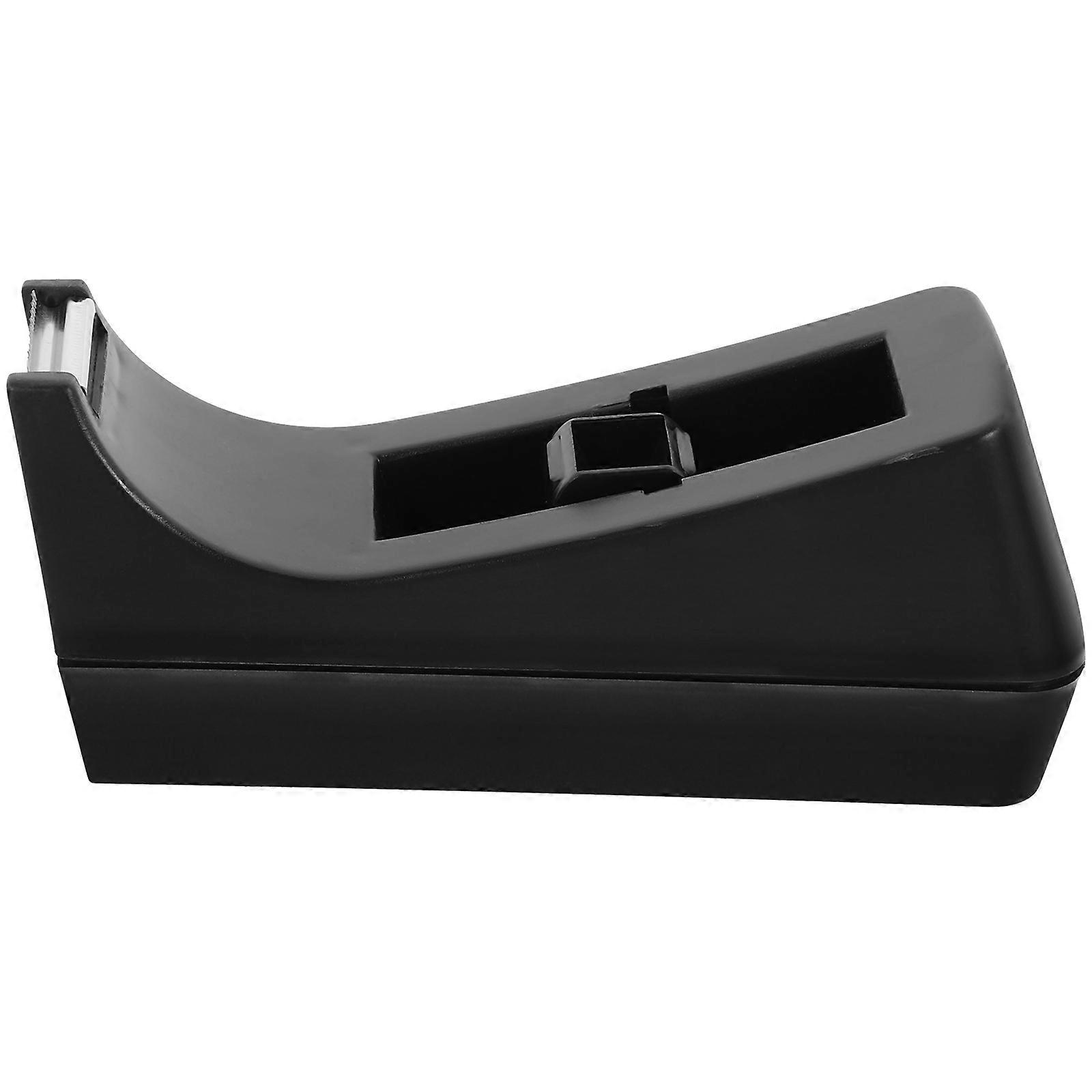 Black Tape Dispenser Tabletop for Office Use with Convenient Use