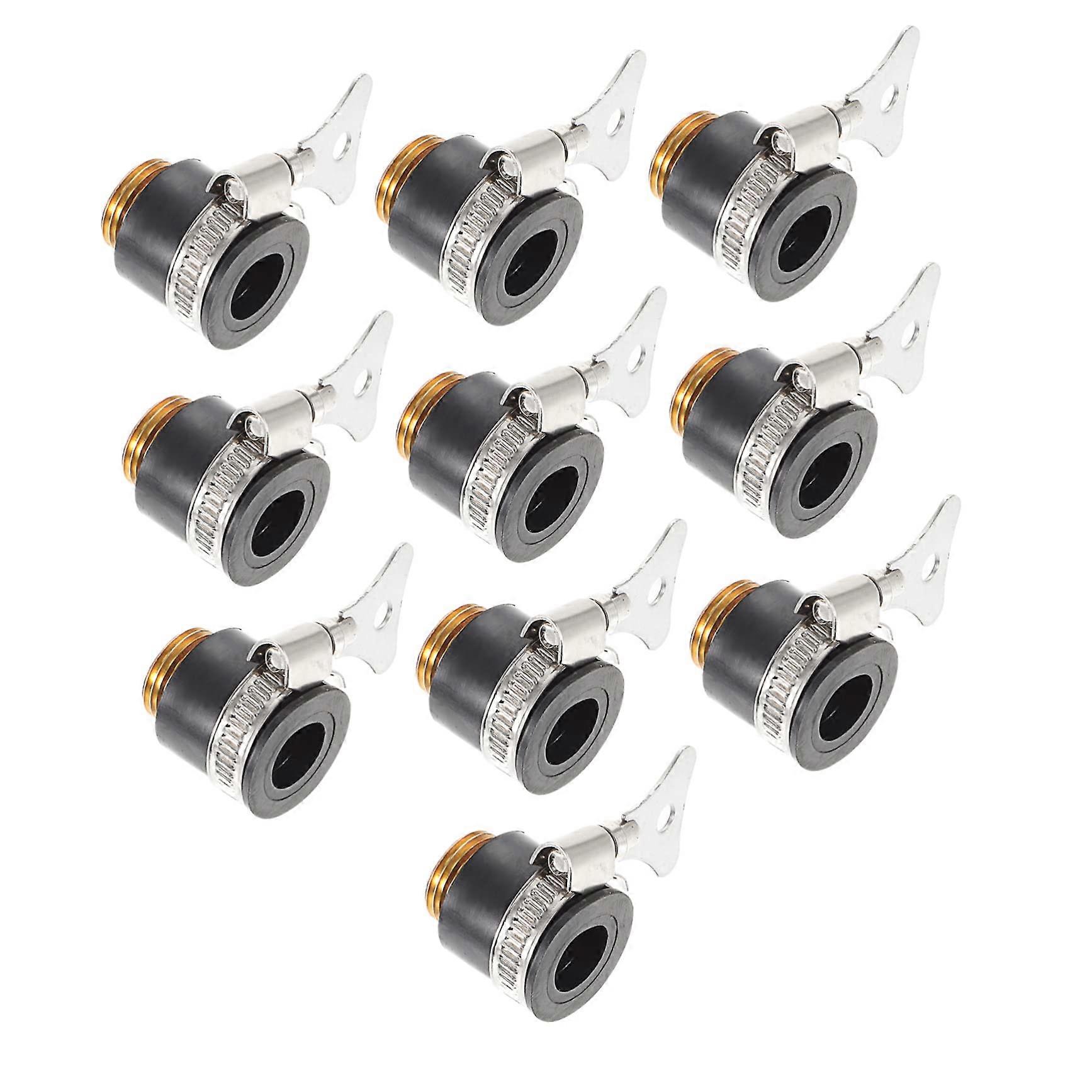 10pcs Brass Garden Hose Quick Connect Adapter Set Easy Installation Fast Connection