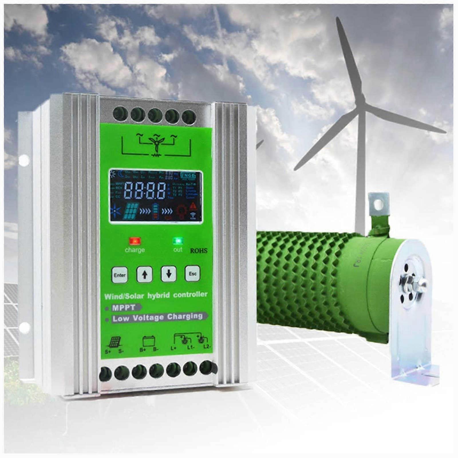 24V 48V Wind Solar Hybrid Charge Controller with Automatic Voltage Detection for Off Grid Systems