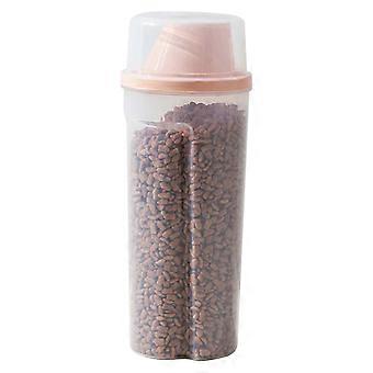 Tragbarer Aufbewahrungsbehälter für Tierfutter, wasserdicht, mit Ausgießer und luftdichtem Deckel für Katzen- und Hundefutter, geeignet für kleine Hunde und Katzen.