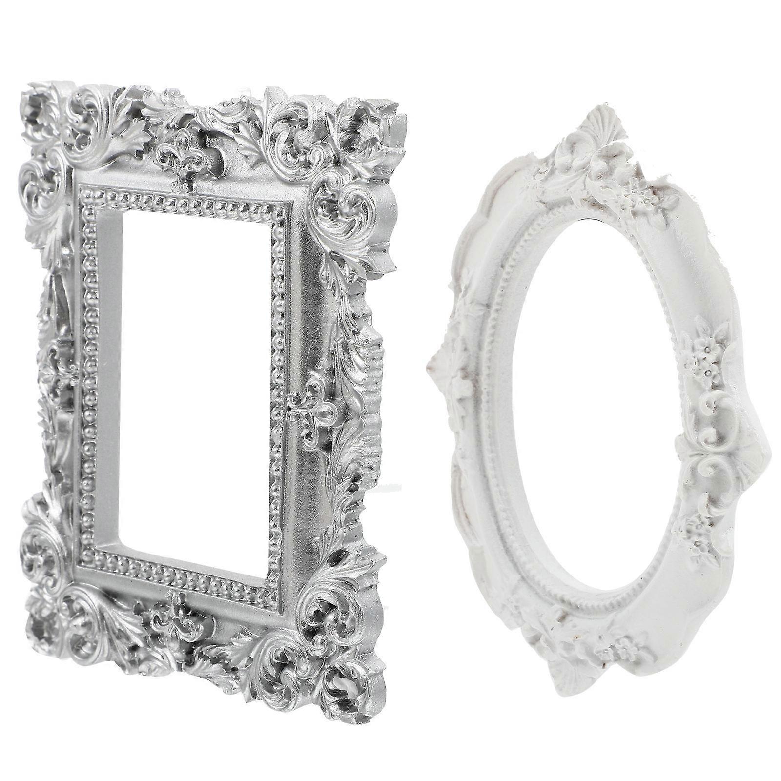 Handheld Photo Prop Mini Photo Frames for Elegant Display 2Sets