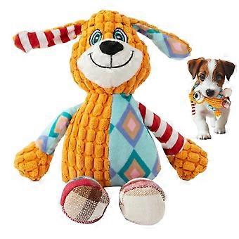 Durable Dog Squeaky Toys for Aggressive Chewers, Indestructible Plush Chew Toy for Small Pets
