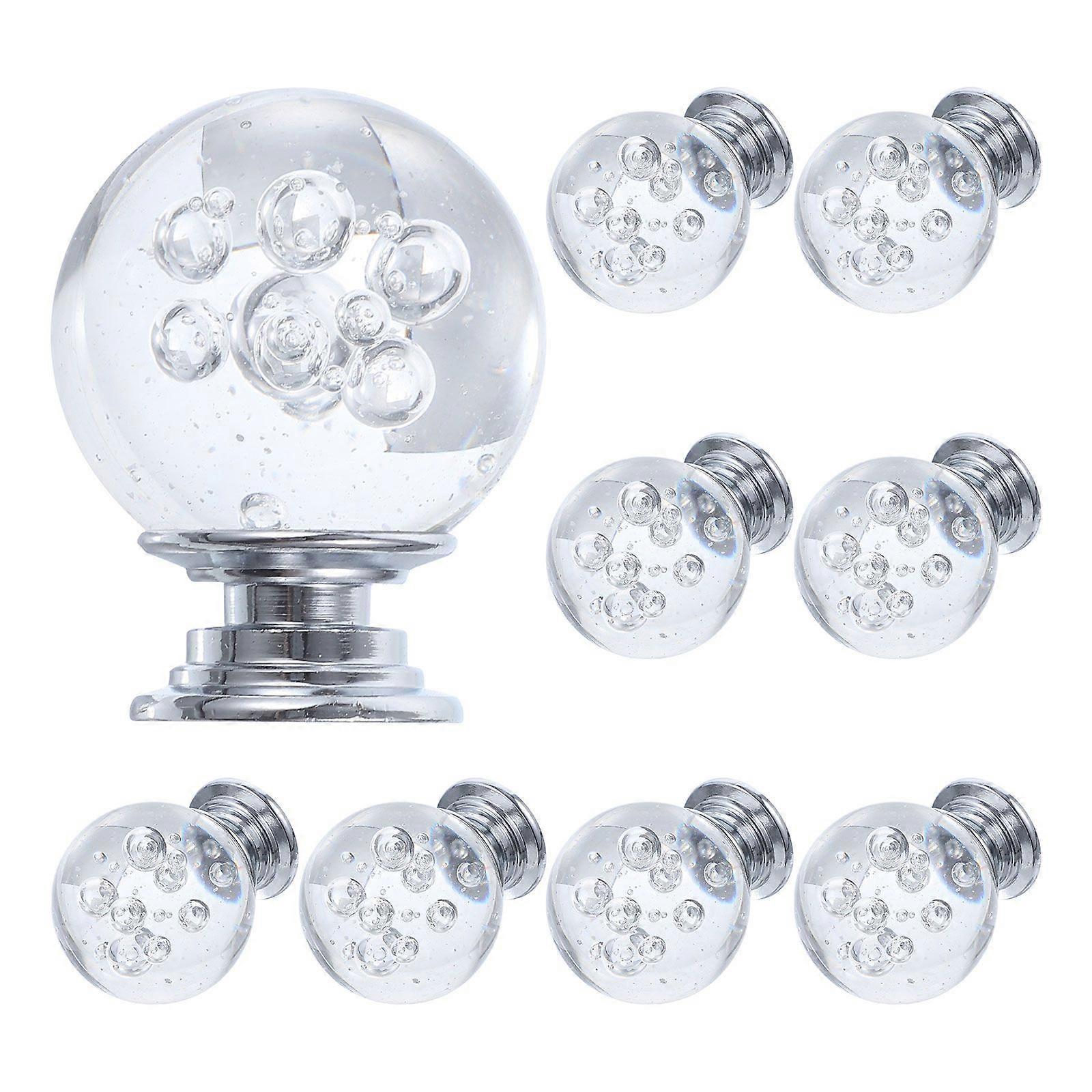 10pcs Crystal Knobs Cabinet Knobs Decorative Dresser Knobs Drawer Pulls Handles