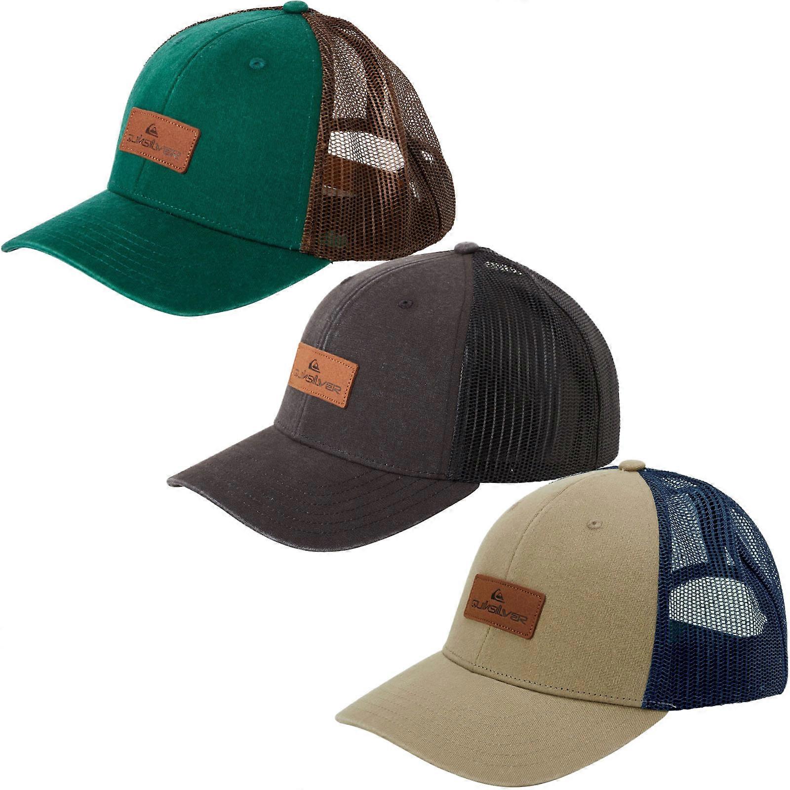 Quiksilver Mens Down The Hatch Adjustable Trucker Baseball Cap Hat