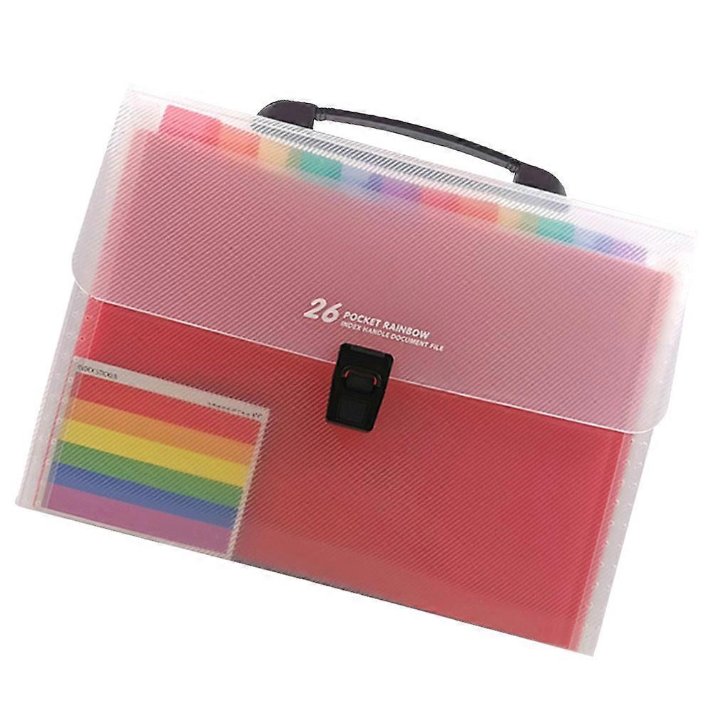 A4 Windproof Multilayer Folder Bag for Document Organization 1Pcs Colorful