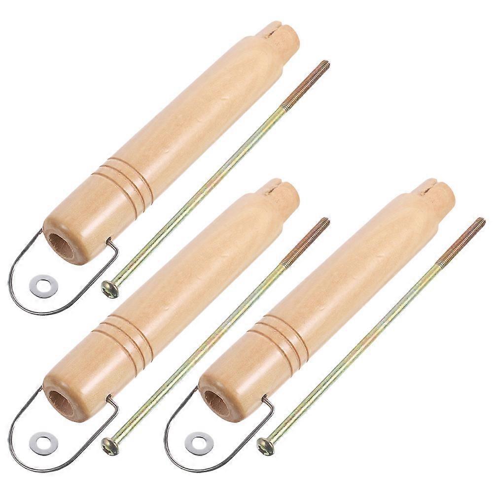 Solid Wood Pot Handle Replacement for Small Milk Pots 3Pcs Grip