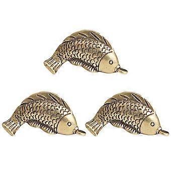 Fish Keychain Charm 3Pcs DIY Making Hanging Decor Perfect For Party Daily Wear Family And Friends 4X2X1.2CM