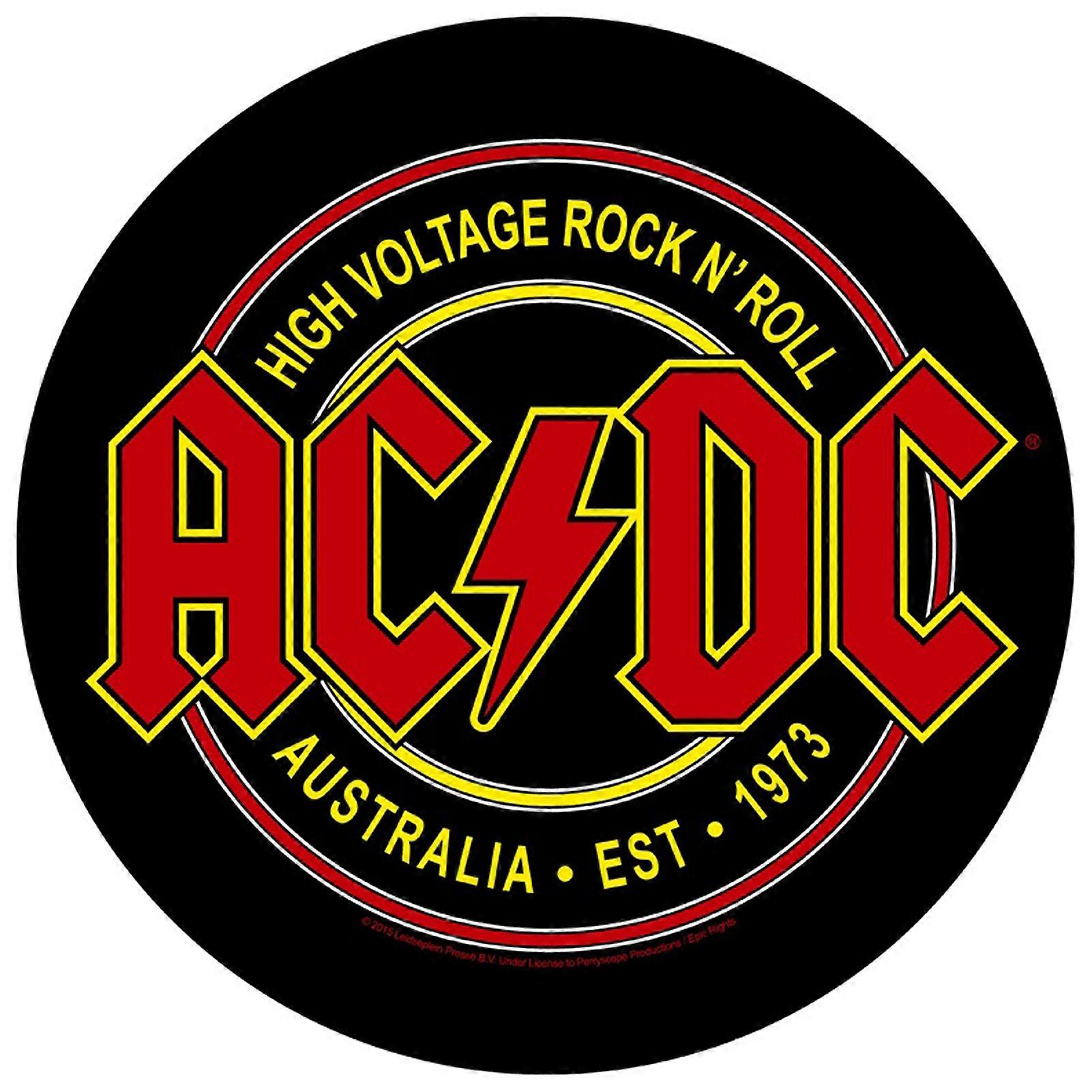 AC/DC High Voltage Australia Circular Back Patch