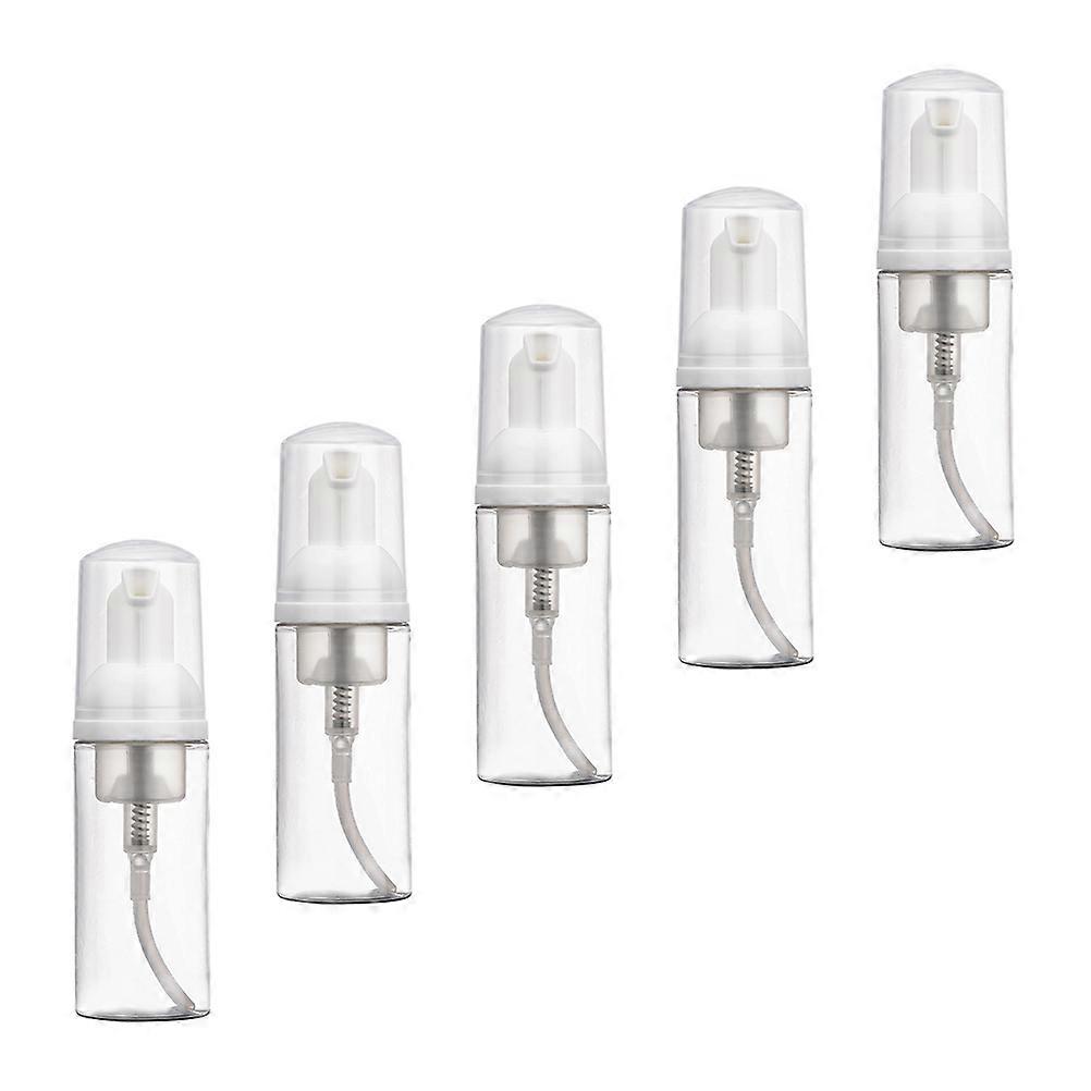 5Pcs Transparent Pump Foaming Bottles for Home Mousse Foaming Bottles