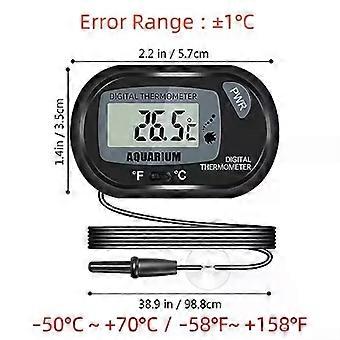 LCD Digital Thermometer Aquarium Fish Tank Vivarium Water Marine Probe UK Seller