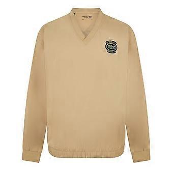 Lacoste Mens V Neck Long-Sleeved Top