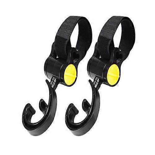 2Pcs Durable Rotatable Cart Hook Stroller Accessories ABS Non-slip Design Portable Loop Stroller Hook