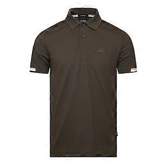 Boss Mens Parlay 147 Rubberised Logo Polo Shirt