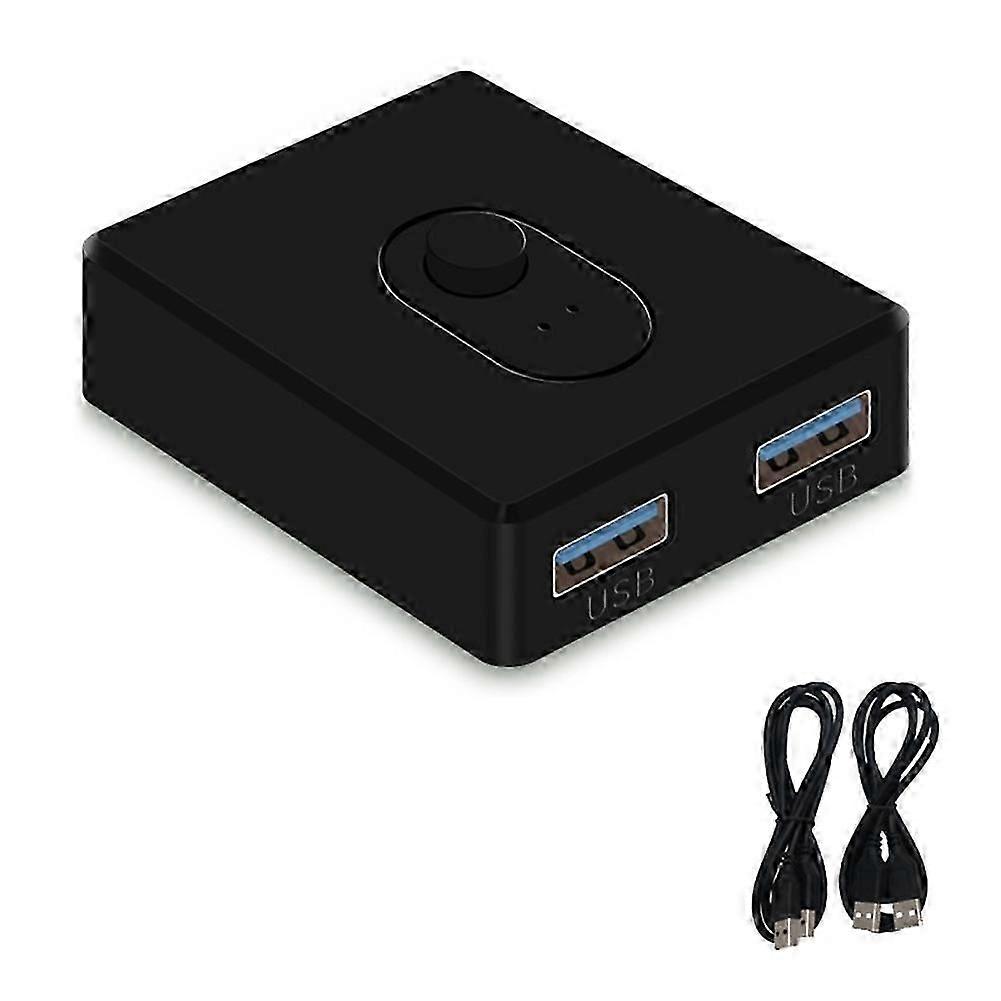 USB 3.0 KVM Switch 1X2/2X1 Switch Switcher USB Splitter Shared Controller for Laptop Computer Printer Keyboard Mouse, A