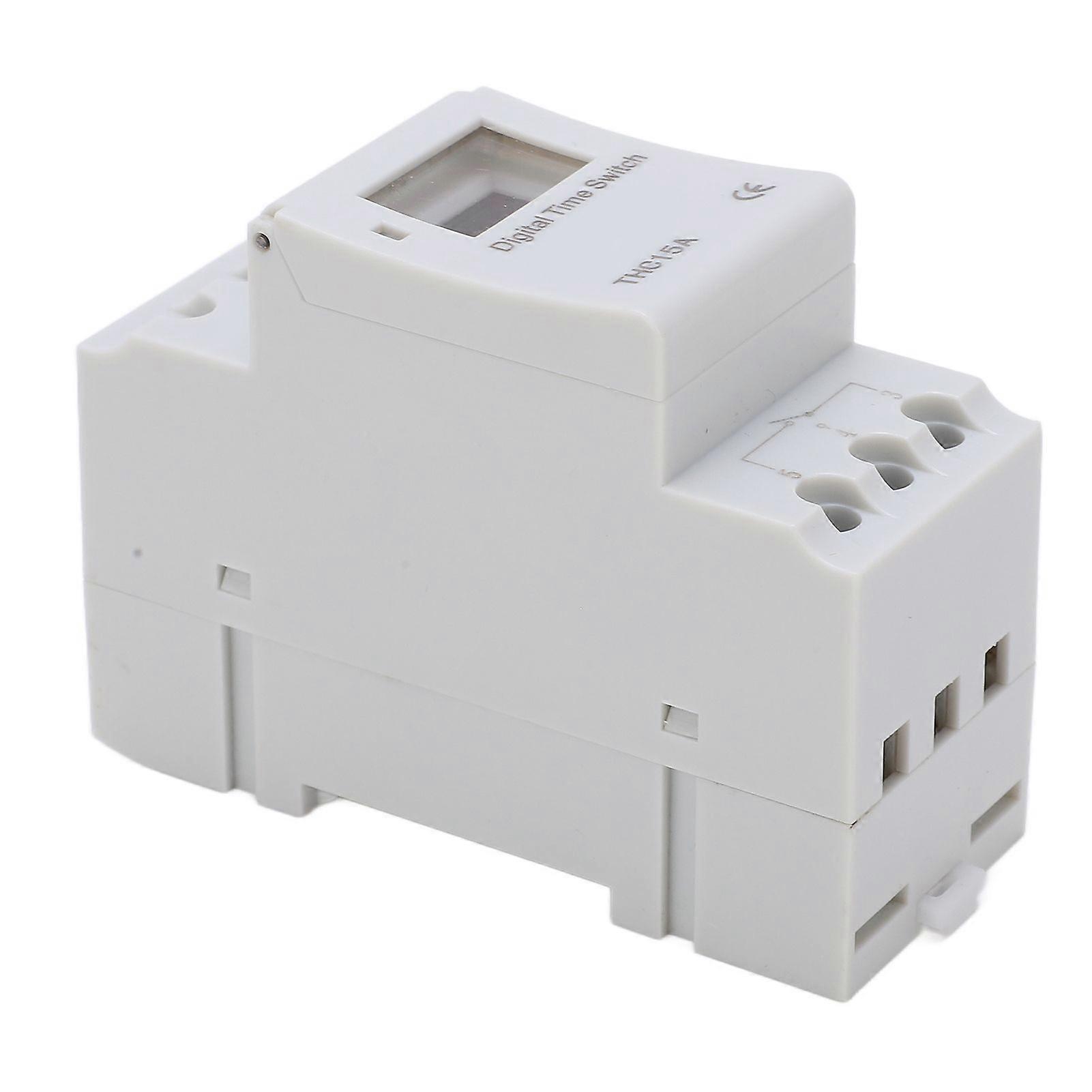 THC15A Electronic Time Switch LCD Display Programmable Digital Timer for Street Lamps