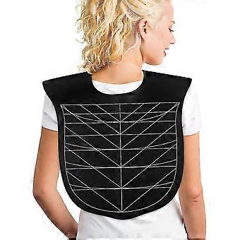 Salon Hair Cutting Collar Cape, Hair Cutting Cape Angular og Straight Cutting Guidelines Hair Dye Cape For Hairdressing Black