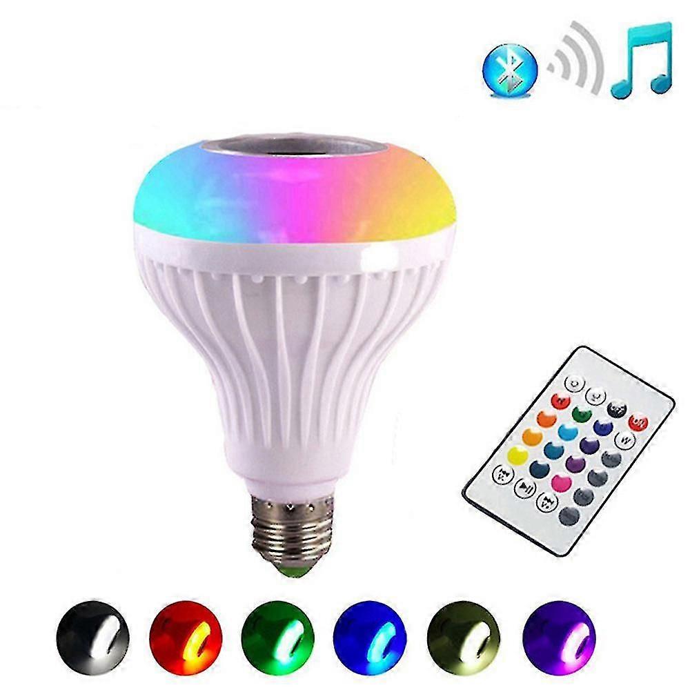 Bluetooth Speaker Rgb Light Bulb With Remote Control