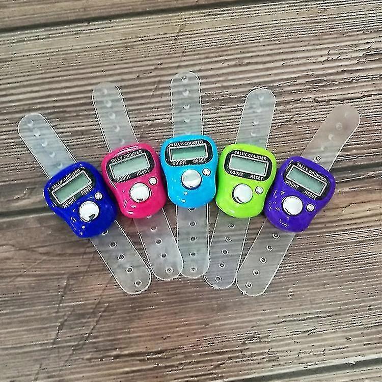 Finger Counter Clickers, 5-pack Resetbare Hand Tellers