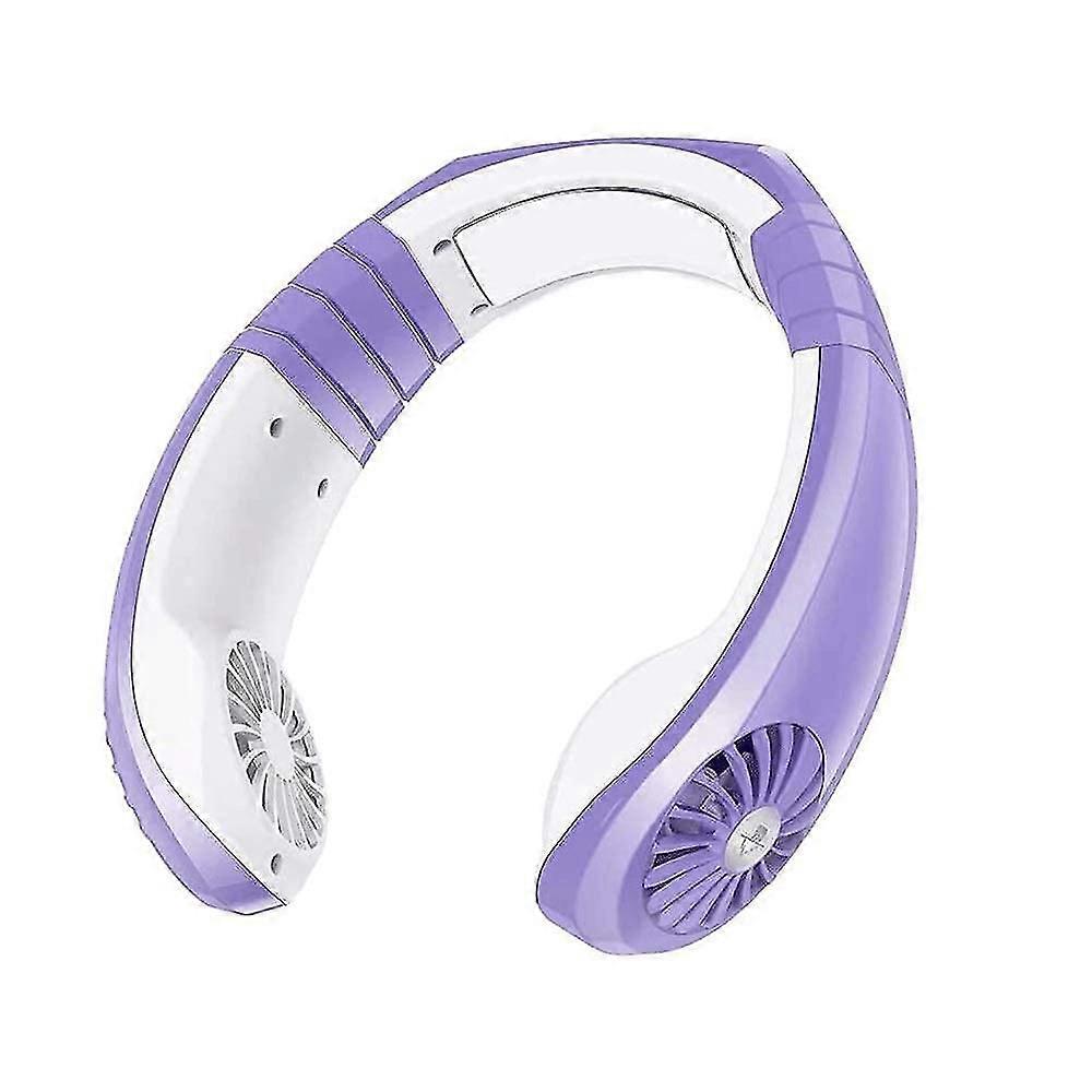 Ventilatore a collo appeso utilizzato per l'estate all'aperto (viola)