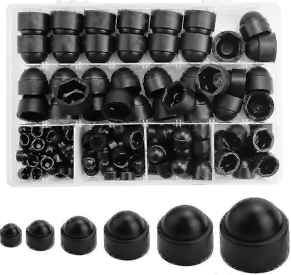 145 Pcs Plastic Dome Bolt Nut Protection Caps