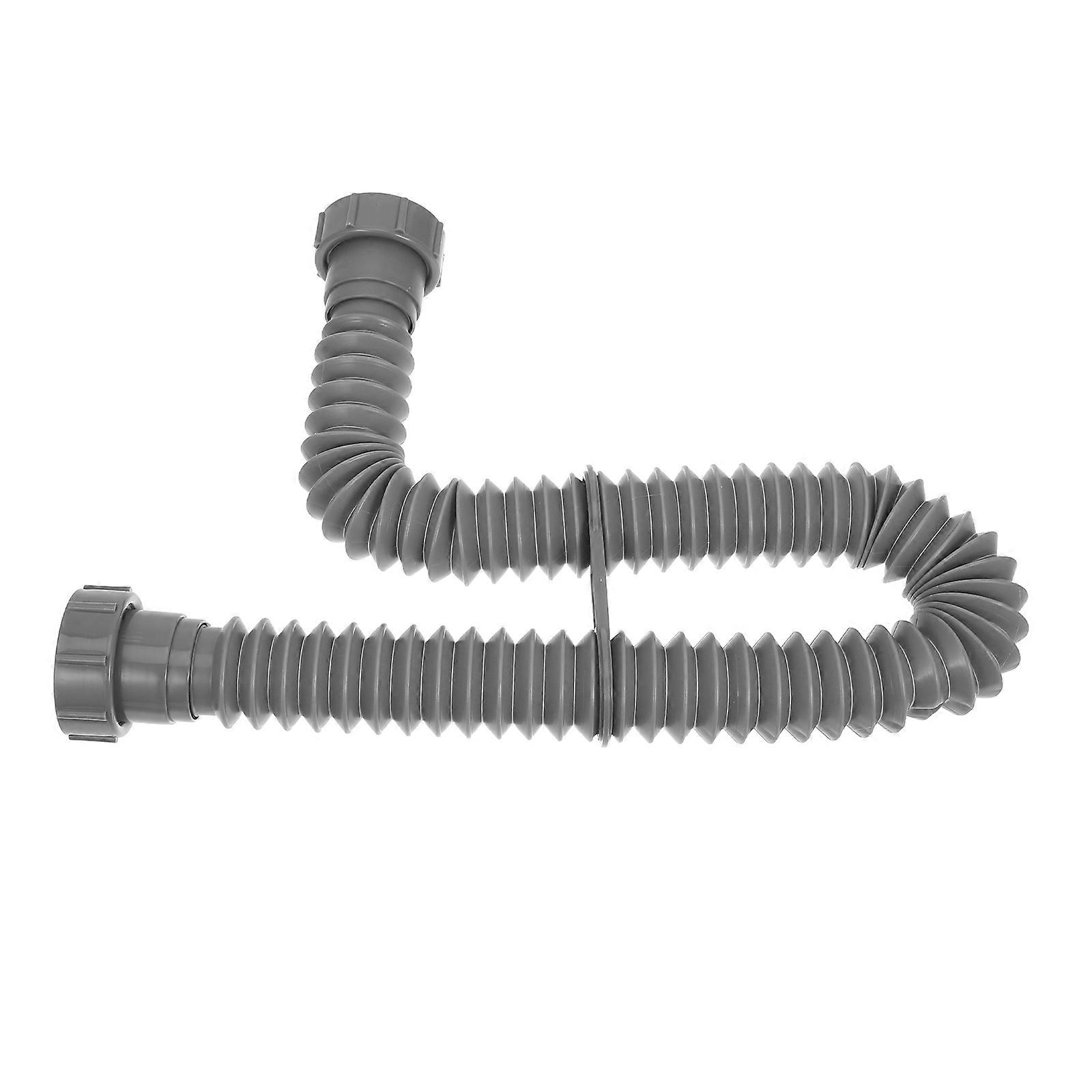 Grått flexibelt avloppsrör för diskbänk