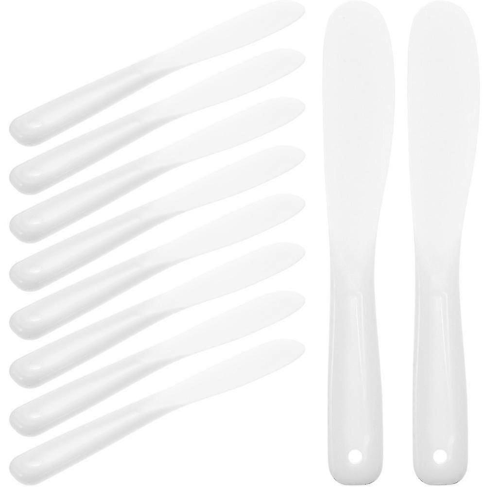 Silicone Makeup Spatulas compatible with Face Cream Application White 40Pcs Set