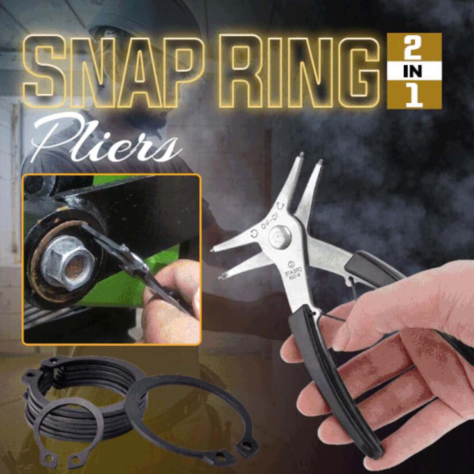 Dual-purpose Snap Ring Pliers Disassembly Tool For Inner And Outer Snap Rings 2-in-1 Snap Ring Pliers