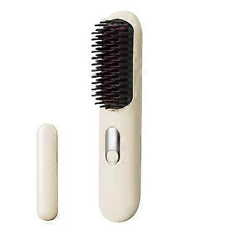 Ionic Hair Straightener Brush with 30s Fast Heat, Deep Nourishment, 4 Heat Settings for Travel