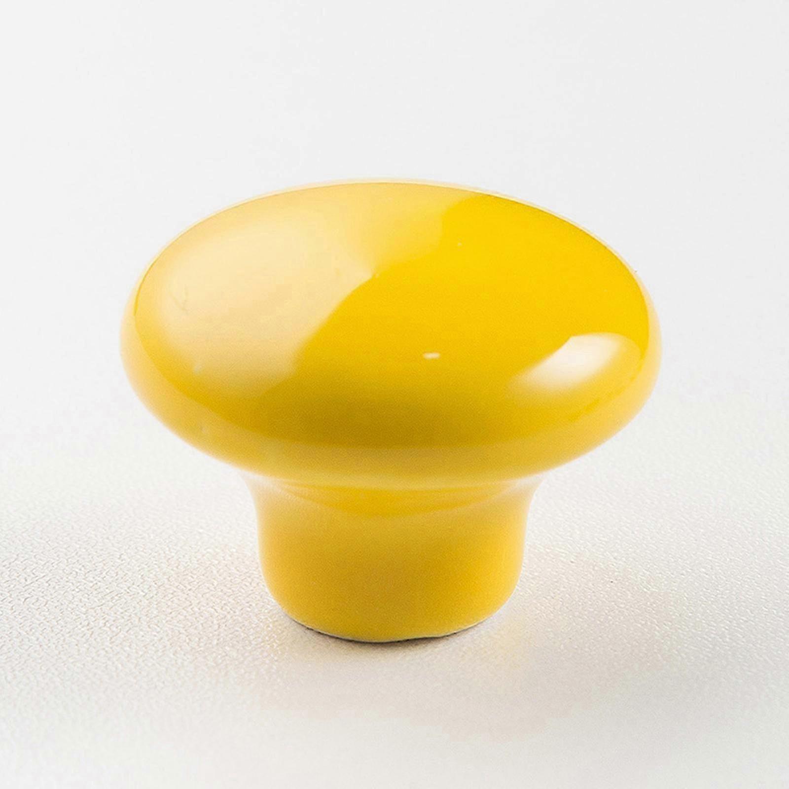 LM New Upgrade 5pcs Ceramic Door Knobs Drawer Knobs Pull Handles Durable Round Ceramic Kitchen Cupboard Cabinet XHY